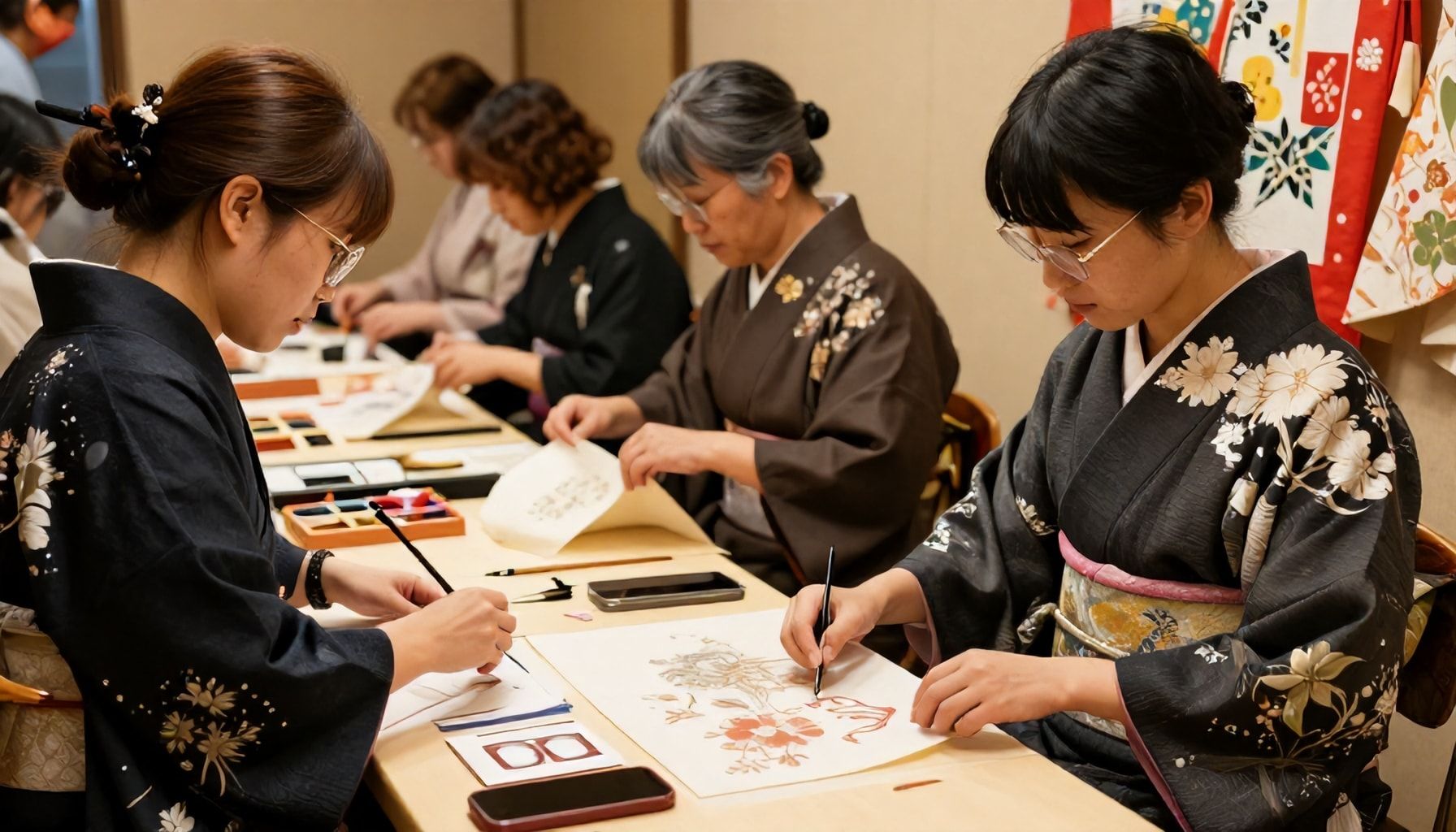Local artisans showcase intricate kimono craftsmanship