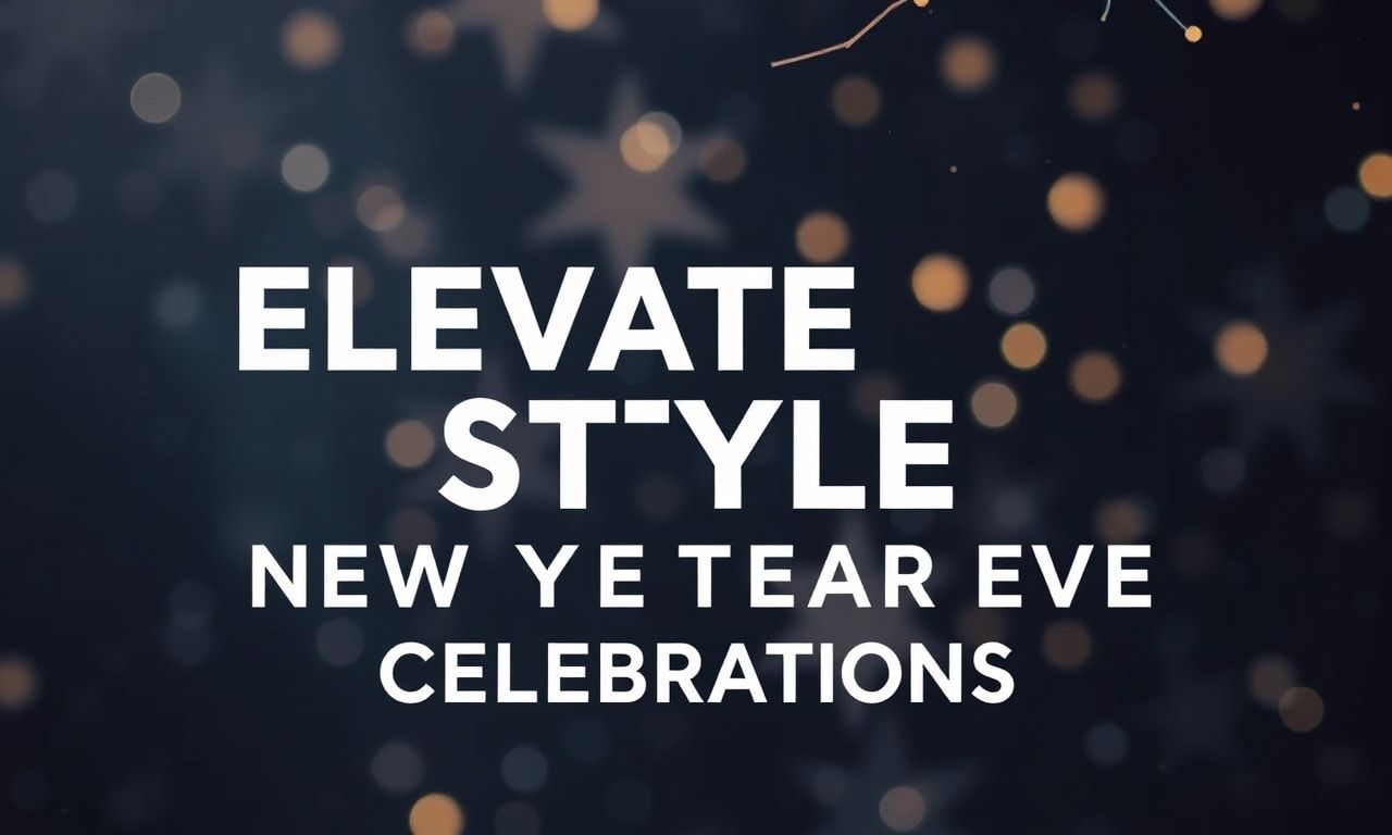 Elevate Your Style: A Guide to Fashionable New Year's Eve Celebrations