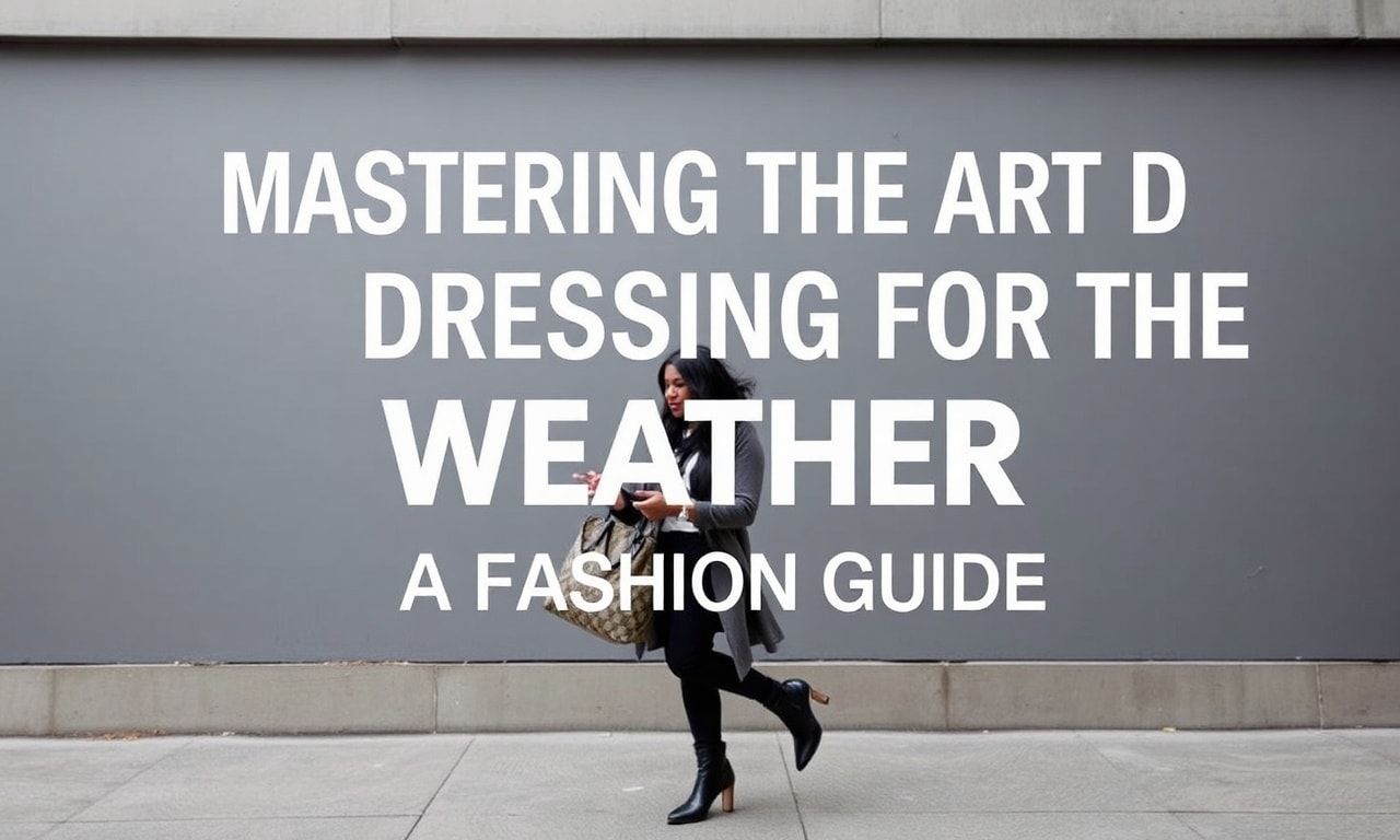 Mastering the Art of Dressing for the Weather: A Fashion Guide