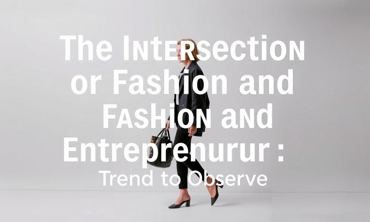 The Intersection of Fashion and Entrepreneurship: A Trend to Watch