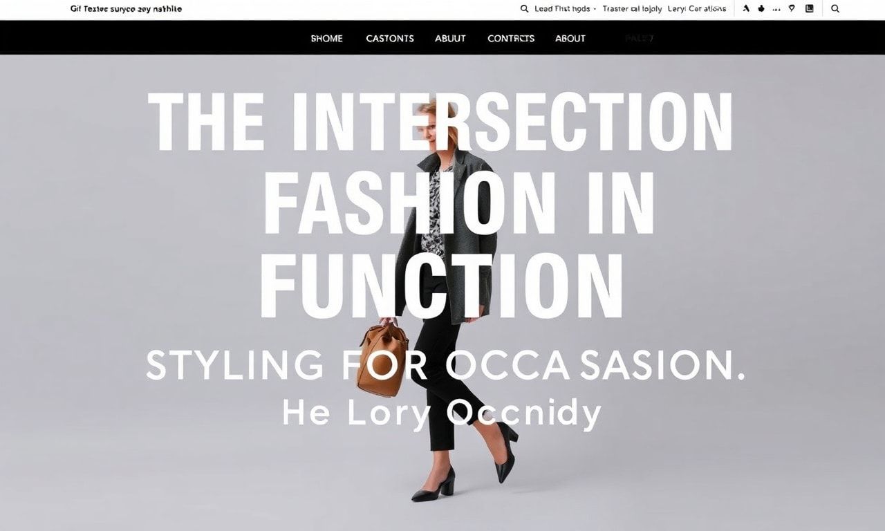 The Intersection of Fashion and Function: Styling for Every Occasion