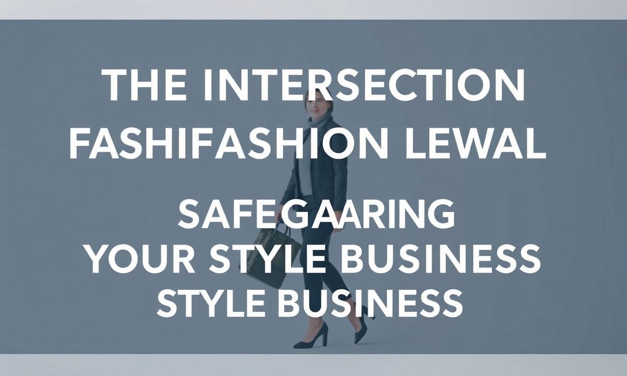 The Intersection of Fashion and Legal Savvy: Protecting Your Style Business