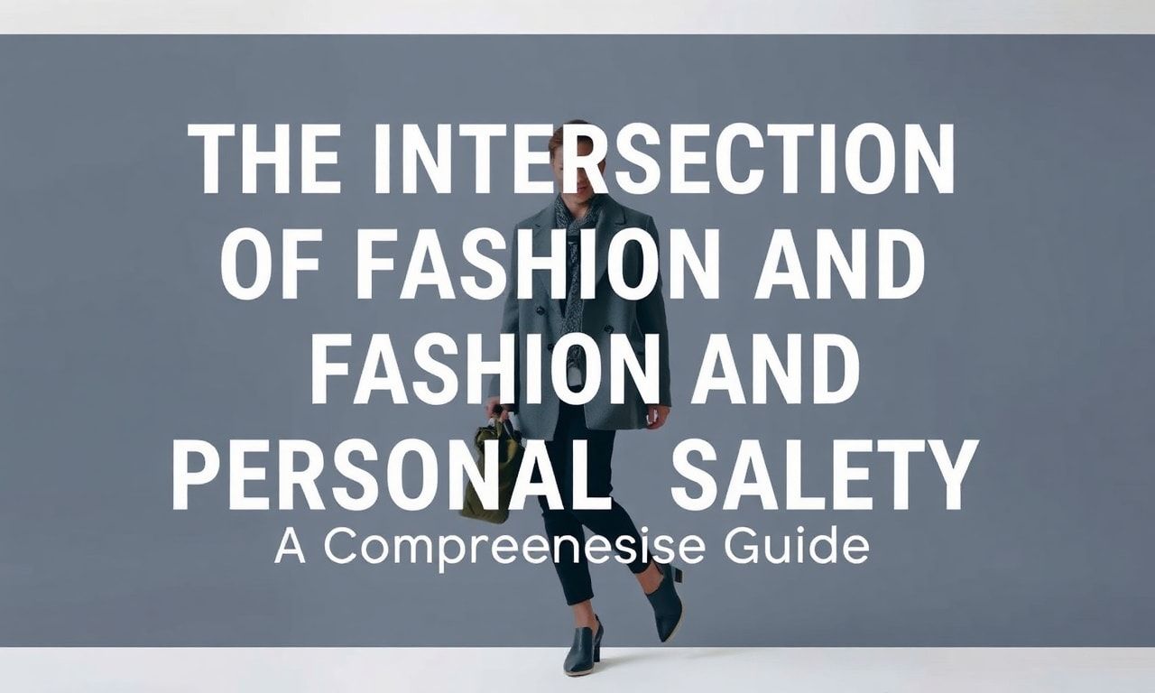 The Intersection of Fashion and Personal Safety: A Comprehensive Guide