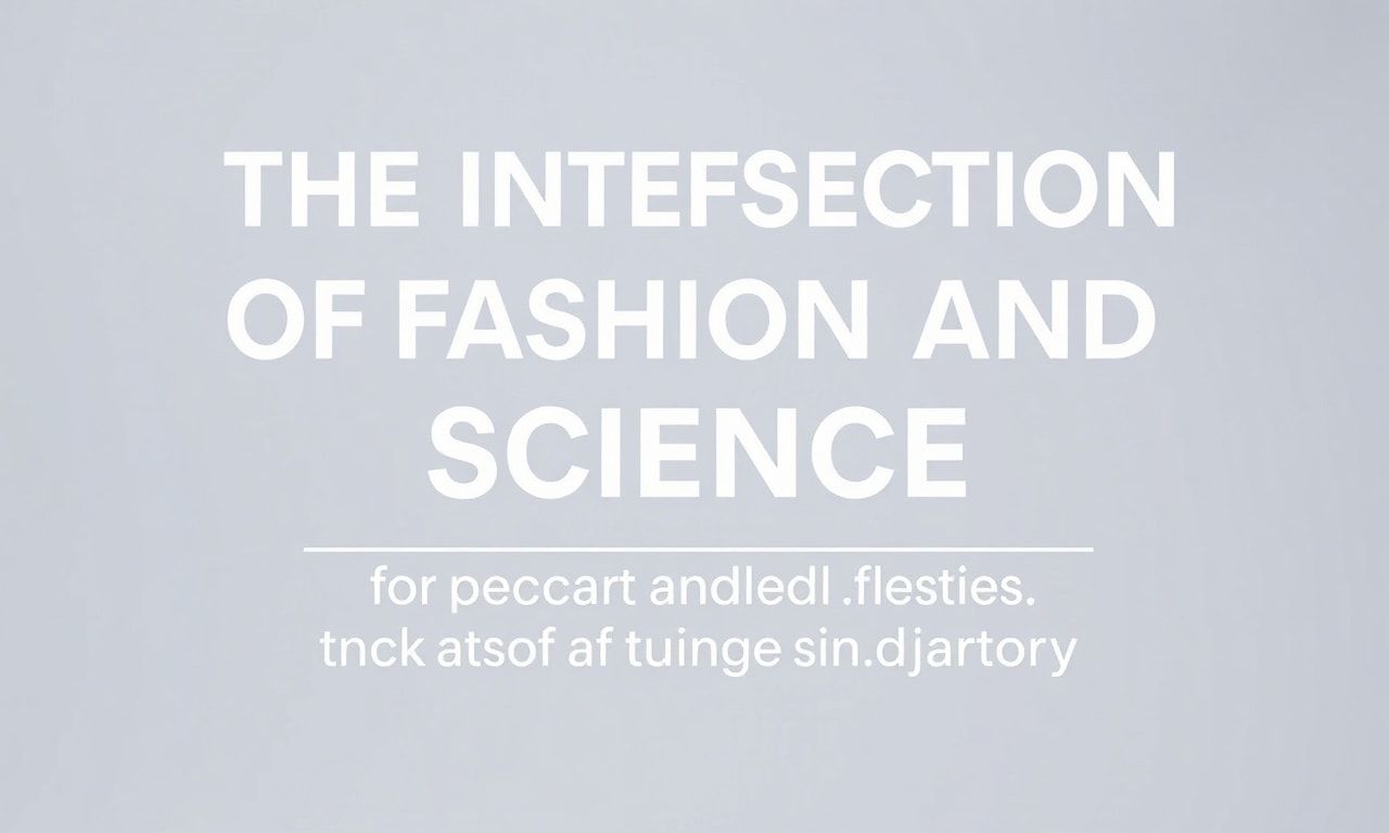 The Intersection of Fashion and Science: Innovations Shaping the Industry