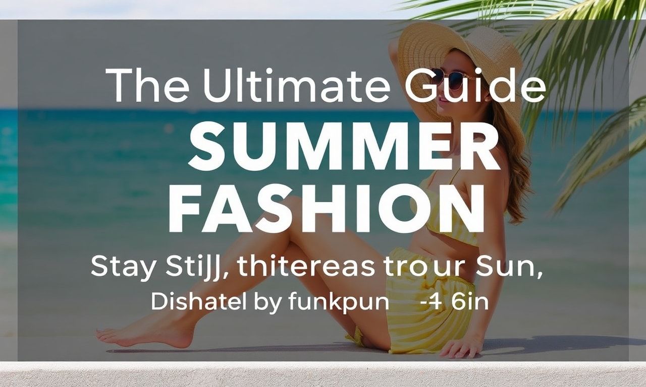 The Ultimate Guide to Summer Fashion: Stay Stylish and Sun-Safe