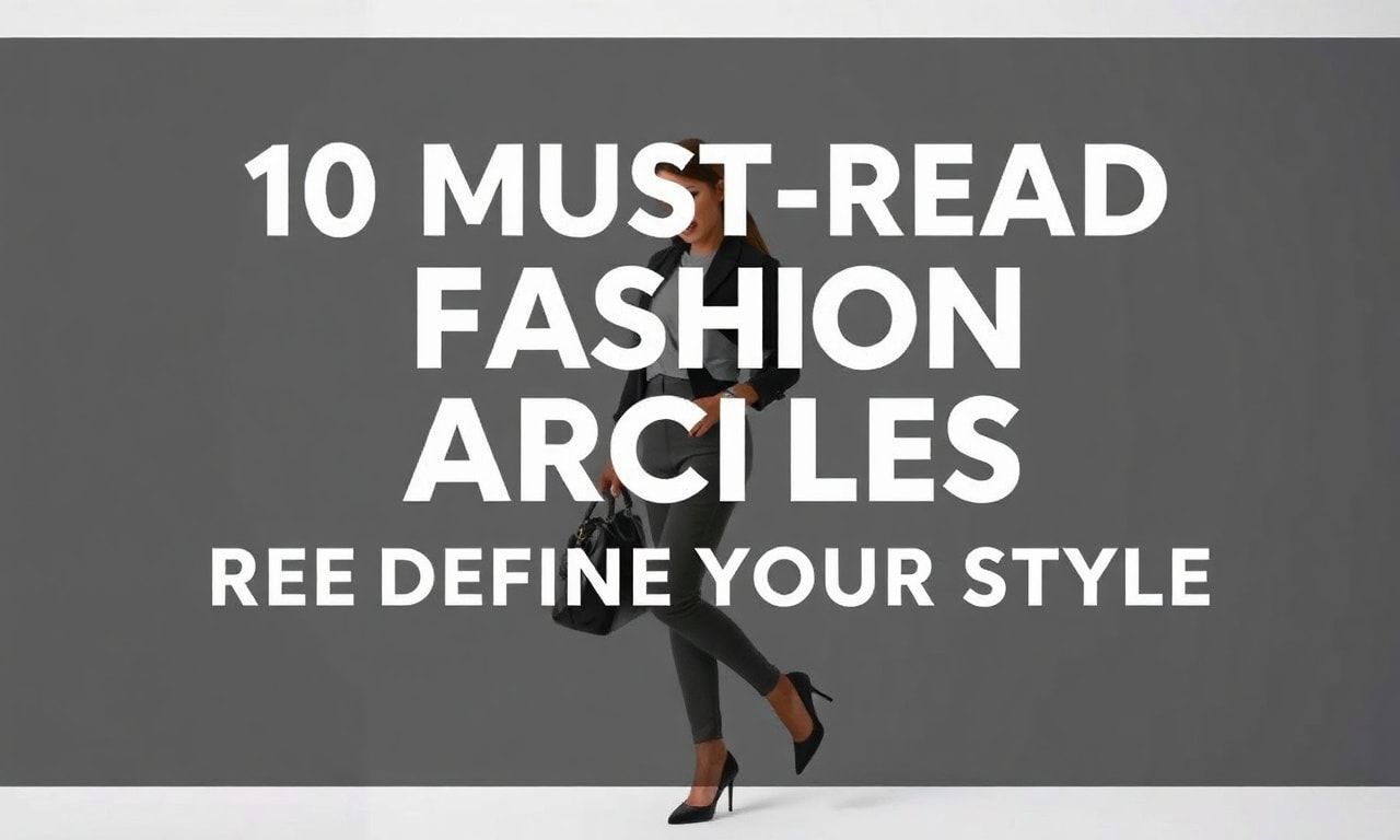 10 Must-Read Fashion Articles That Will Redefine Your Style