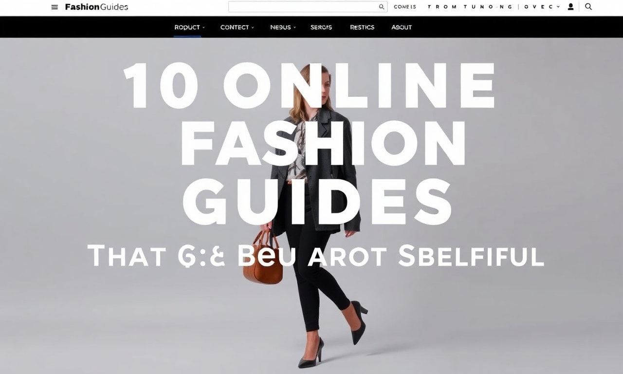 10 Online Fashion Guides That Are Actually Useful