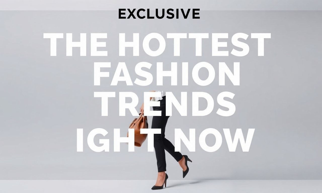 Exclusive: The Hottest Fashion Trends Making Waves Today