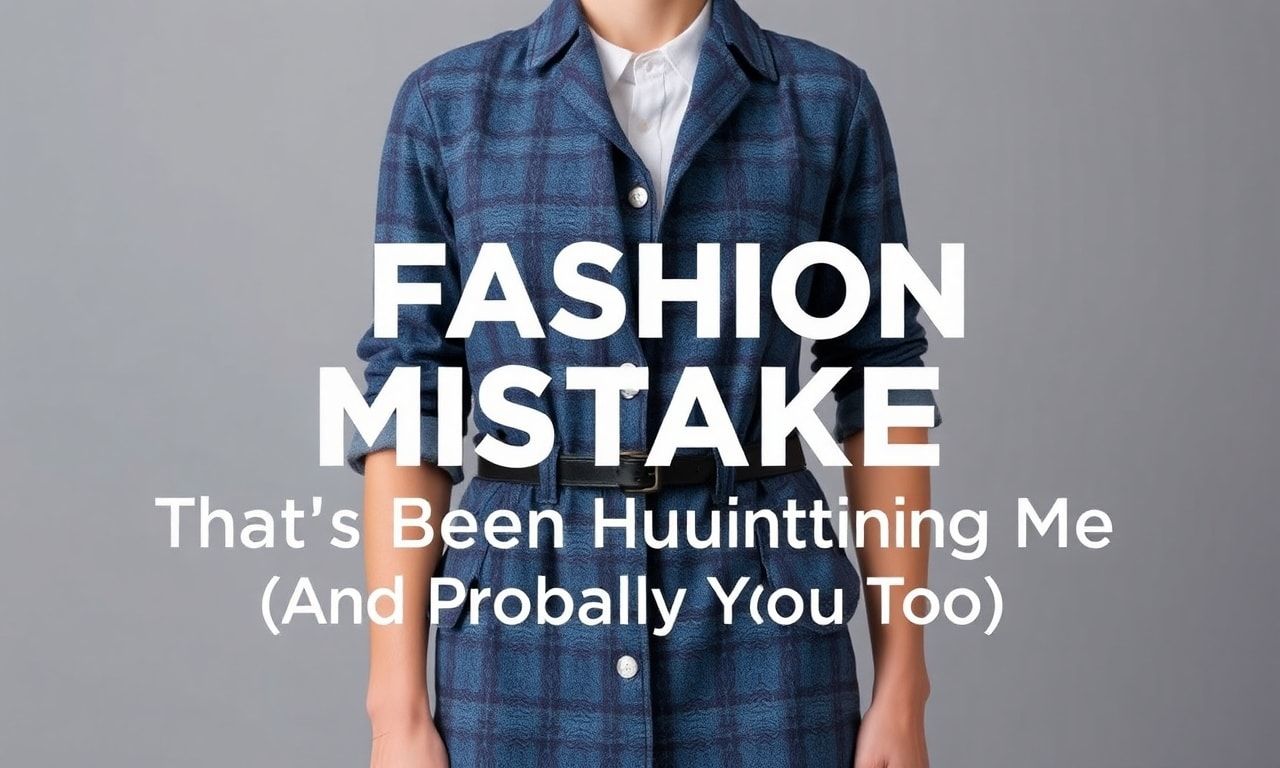 The Fashion Faux Pas That's Been Haunting Me (And Probably You Too)