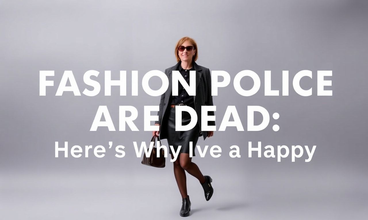 The Fashion Police Are Dead: Here's Why I'm Glad