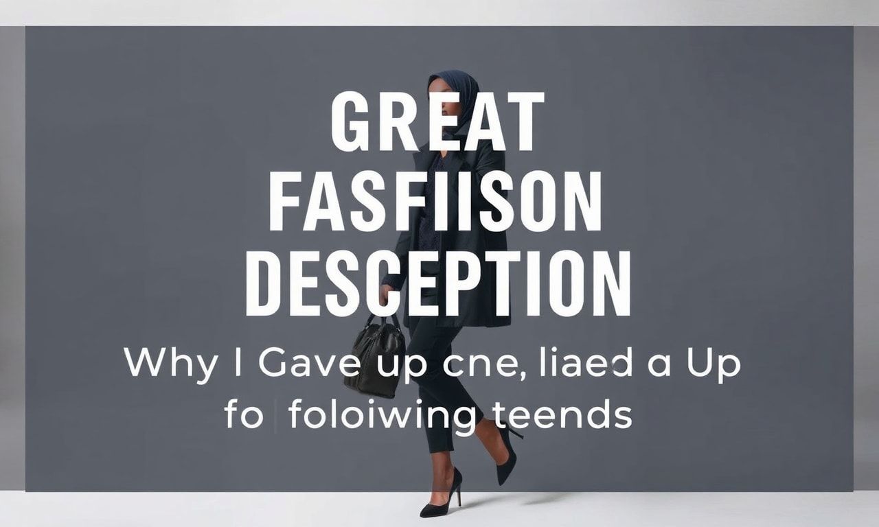 The Great Fashion Lie: Why I Stopped Chasing Trends