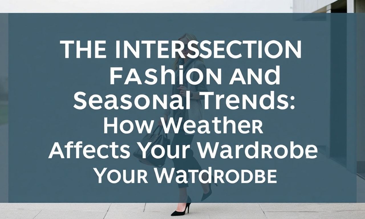The Intersection of Fashion and Seasonal Trends: How Weather Influences Your Wardrobe