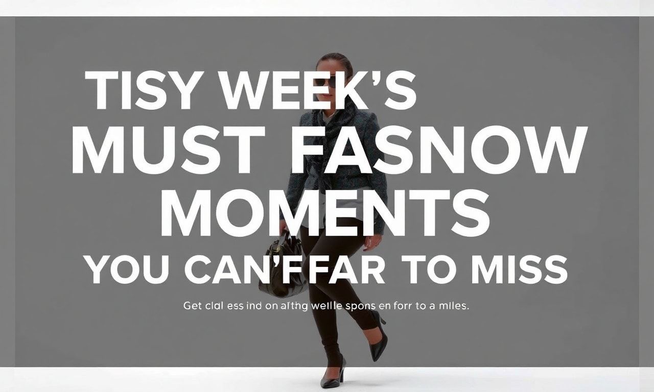 This Week's Must-Know Fashion Moments You Can't Miss